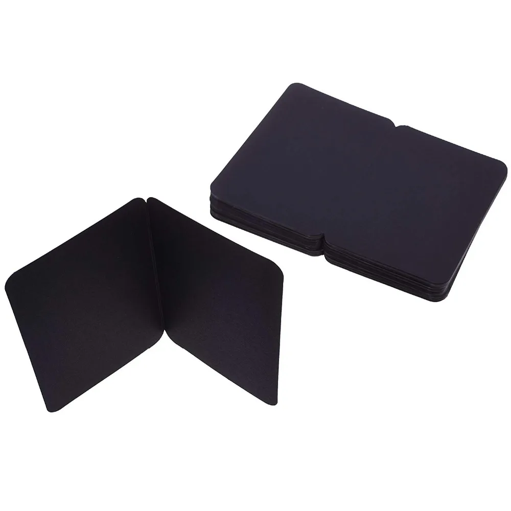 XRHYY Pack of 50 Kraft Paper Foldable Blank Cards for DIY Greeting Card/Decoration (Black)
XRHYY Pack of 50 Kraft Paper Foldable Blank Cards for DIY Greeting Card/Decoration (Black)