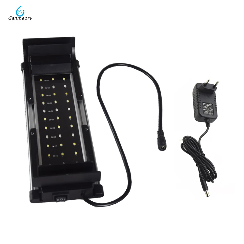 20-40cm 8W Aquarium LED Lighting Fish Tank Light Lamp with Extendable Brackets 24 White and 12 Blue LEDs Fit for Aquarium decro
20-40cm 8W Aquarium LED Lighting Fish Tank Light Lamp with Extendable Brackets 24 White and 12 Blue LEDs Fit for Aquarium decro
