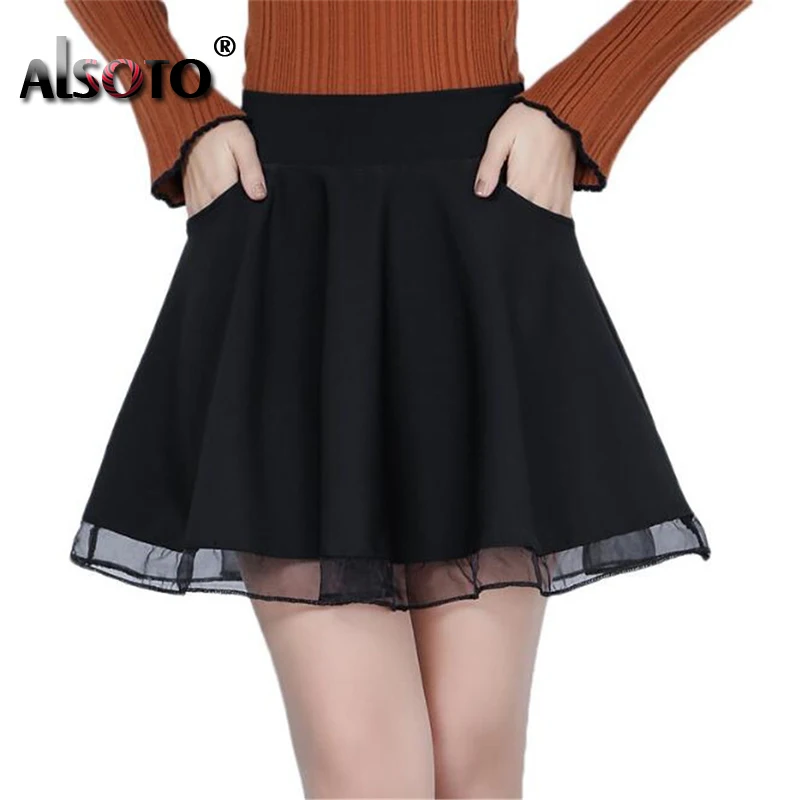 ALSOTO Summer Women Skirt Sexy A-line High Waist Skirts for Ladies Black Pleated Tutu mini black Anti Emptied School Skirt
ALSOTO Summer Women Skirt Sexy A-line High Waist Skirts for Ladies Black Pleated Tutu mini black Anti Emptied School Skirt