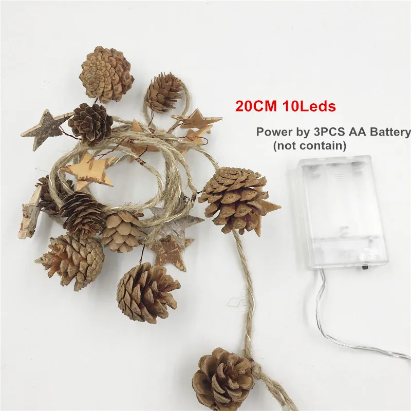 Pine Cone Christmas Decorations For Home Lights 20cm 20 lights AA Power Copper Wire Wedding Christmas Tree LED string Ornaments
Pine Cone Christmas Decorations For Home Lights 20cm 20 lights AA Power Copper Wire Wedding Christmas Tree LED string Ornaments
