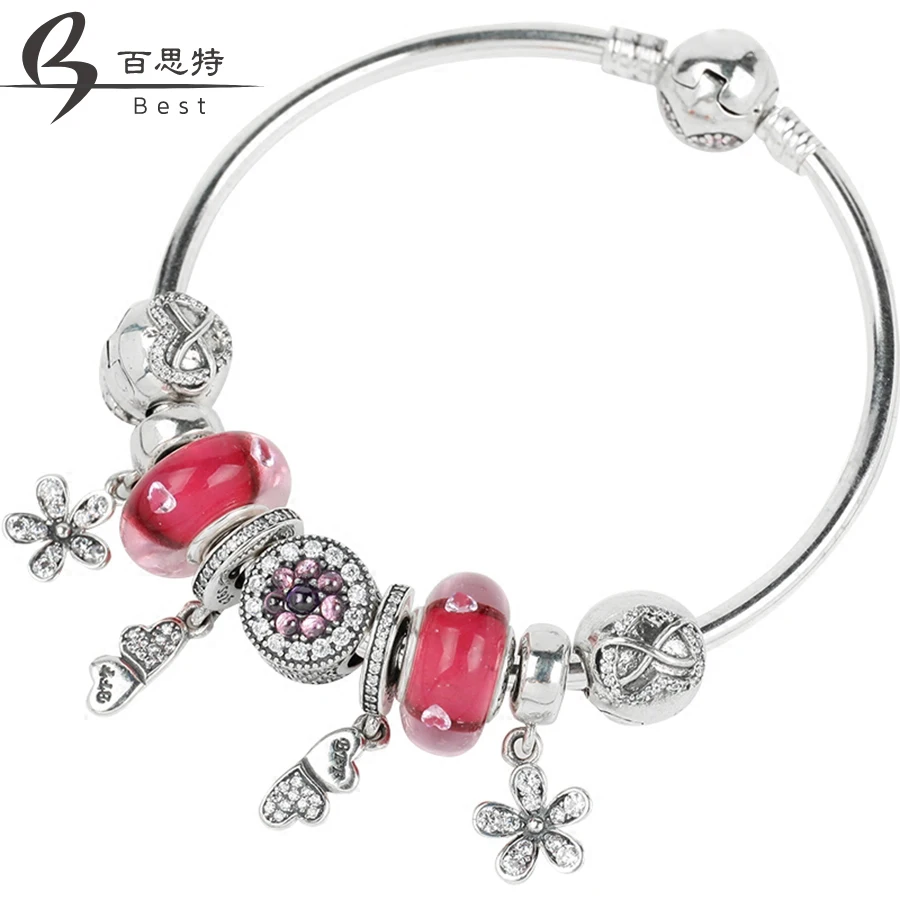 BEST 100% 925 Sterling Silver Brand New 1:1 Genuine Dazzling Flower Daisy Charm Bracelet Cherry Red Love Ladies Bracelet Set
BEST 100% 925 Sterling Silver Brand New 1:1 Genuine Dazzling Flower Daisy Charm Bracelet Cherry Red Love Ladies Bracelet Set