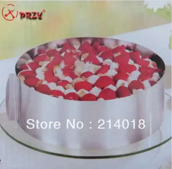 set bakeware16-26cm Activity of cake tools stainless steel size adjustable circle mousse ring retractable cake mould baking tool
set bakeware16-26cm Activity of cake tools stainless steel size adjustable circle mousse ring retractable cake mould baking tool