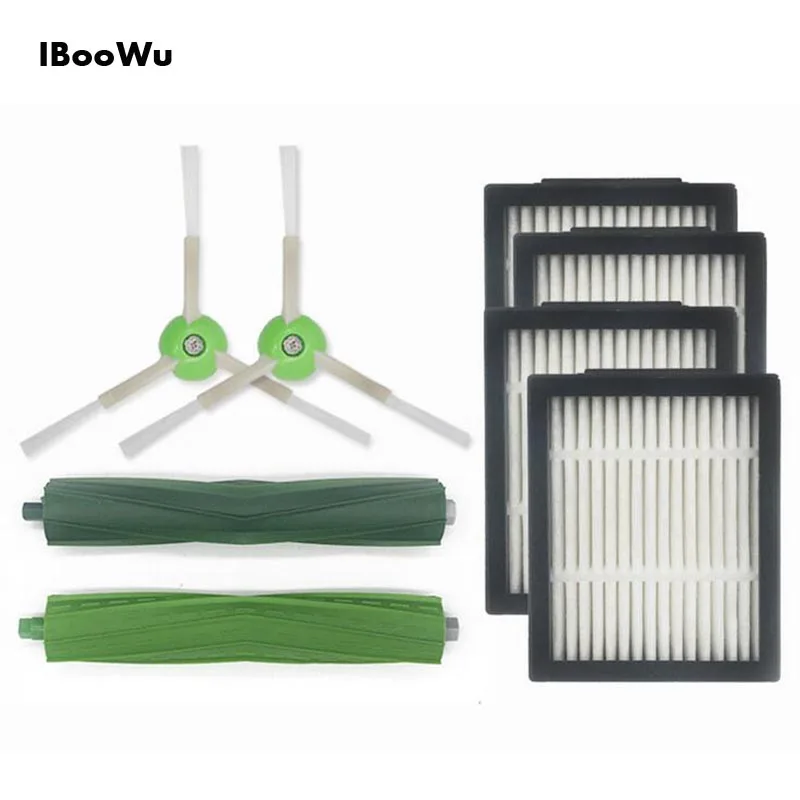 2* Brush Roll + 2*Side Brush +4*Hepa Filter for iRobot Roomba i7 E5 E6 I Series Robot Vacuum Cleaner Replacement Spare Parts
2* Brush Roll + 2*Side Brush +4*Hepa Filter for iRobot Roomba i7 E5 E6 I Series Robot Vacuum Cleaner Replacement Spare Parts