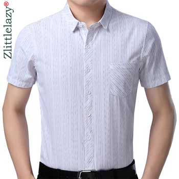 2019 brand casual summer pocket striped short sleeve slim fit men shirt streetwear social dress shirts mens fashions jersey 2107
2019 brand casual summer pocket striped short sleeve slim fit men shirt streetwear social dress shirts mens fashions jersey 2107