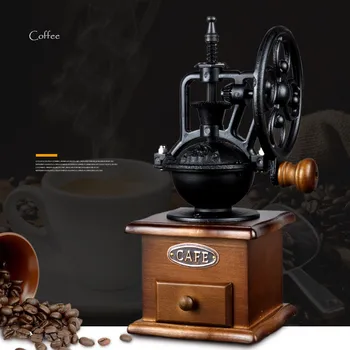 Retro Classic Wheel Coffee Manual Grinder Grinding Fast Log Labor Saving Hand-washing Mat Grinder Copper Wood Ceramic Core
Retro Classic Wheel Coffee Manual Grinder Grinding Fast Log Labor Saving Hand-washing Mat Grinder Copper Wood Ceramic Core