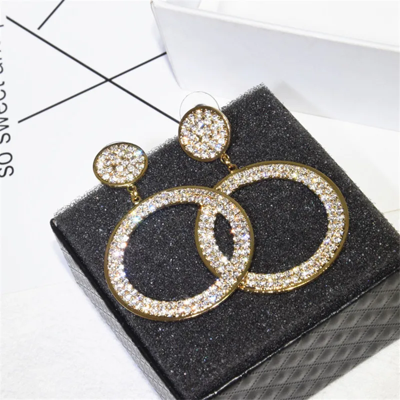 Ajojewel Full Rhinestone Big Round Earrings For Women Earing Hypoallergenic Jewelry
Ajojewel Full Rhinestone Big Round Earrings For Women Earing Hypoallergenic Jewelry