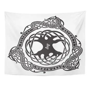 Mandala Norse Yggdrasil Scandinavian Design The Tree in Nordic Pattern Viking Ancient Battle Decor Wall Hanging Tapestry
Mandala Norse Yggdrasil Scandinavian Design The Tree in Nordic Pattern Viking Ancient Battle Decor Wall Hanging Tapestry