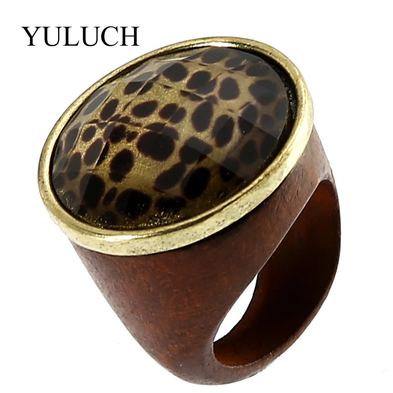 YULUCH Classic Vintage Ring Antique Alloy zebra print resin Nature gem Stone Rings NEW Wood Rings for Women Men Jewelry 2018
YULUCH Classic Vintage Ring Antique Alloy zebra print resin Nature gem Stone Rings NEW Wood Rings for Women Men Jewelry 2018
