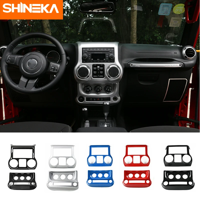 SHINEKA Car Dashboard Center Console Air Conditioner Switch Decoration Cover Stickers For Jeep Wrangler JK 2011-2017 Accessories
SHINEKA Car Dashboard Center Console Air Conditioner Switch Decoration Cover Stickers For Jeep Wrangler JK 2011-2017 Accessories