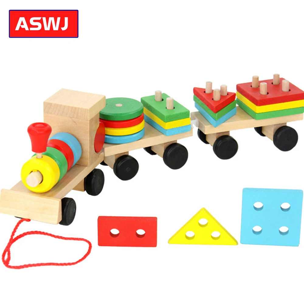 Baby Toys Kids Trailer Wooden Train Vehicle Building Blocks Geometry Colour Congnitive Blocks Child Education Christmas Gifts
Baby Toys Kids Trailer Wooden Train Vehicle Building Blocks Geometry Colour Congnitive Blocks Child Education Christmas Gifts