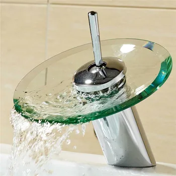 VOGVIGO Copper Faucet Bathroom Glass Waterfall Above Counter Basin Plating Hot and Cold Water Mixer Bathroom Faucet
VOGVIGO Copper Faucet Bathroom Glass Waterfall Above Counter Basin Plating Hot and Cold Water Mixer Bathroom Faucet