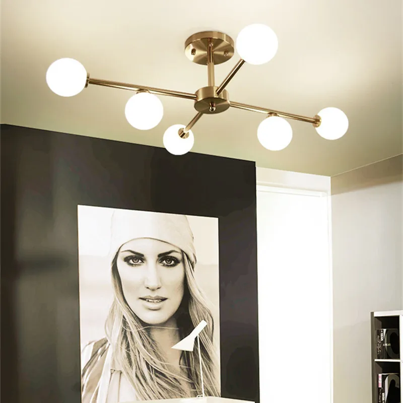 Nordic Minimalist Magic Bean Design Bedroom Ceiling Lights Art Brass Molecule Living Room Led Ceiling Lighting Fixtures
Nordic Minimalist Magic Bean Design Bedroom Ceiling Lights Art Brass Molecule Living Room Led Ceiling Lighting Fixtures