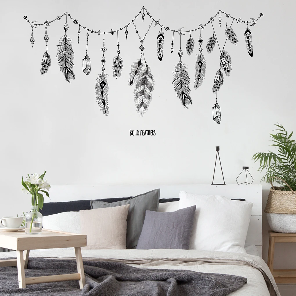 Feather Patterns Wall Stickers For Kids Rooms Bedroom Decor Tattoo for Bedroom Decorations PVC Self-adhesion Wall Decals
Feather Patterns Wall Stickers For Kids Rooms Bedroom Decor Tattoo for Bedroom Decorations PVC Self-adhesion Wall Decals