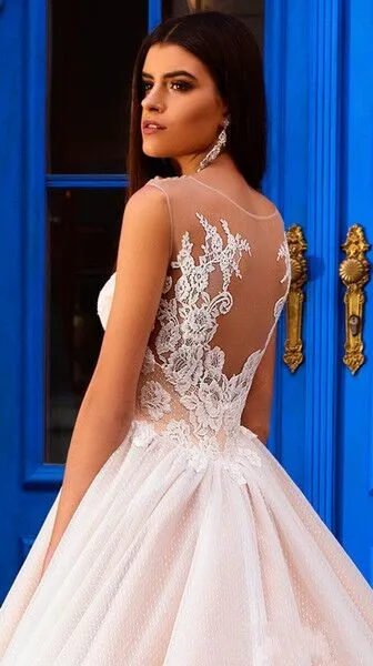 ZH1597X-Vintage-2019-Blush-Champagne-Sheer-Neck (1)