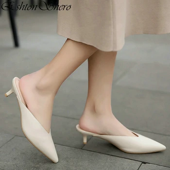 EshtonShero Woman Shoes Pumps Thin Med Heels Pointed Toe Cow Leather Slingback Platform Beige Ladies Wedding Shoes Size 3-12
EshtonShero Woman Shoes Pumps Thin Med Heels Pointed Toe Cow Leather Slingback Platform Beige Ladies Wedding Shoes Size 3-12
