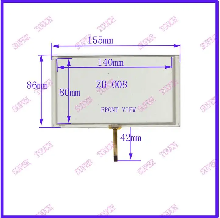 ZhiYuSun NEW HLD-TP-1715 6.2inch 4 line change 8 touch screen panel Sensor glass Compabible for GPS CAR | Компьютеры и офис