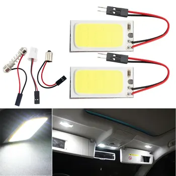 2PCS/Set T10 W5W C5W Festoon Dome BA9S 3 Adapter 16 24 36 48 Chips COB LED Auto Panel Light Reading Bulb Lamp DC 12V
2PCS/Set T10 W5W C5W Festoon Dome BA9S 3 Adapter 16 24 36 48 Chips COB LED Auto Panel Light Reading Bulb Lamp DC 12V