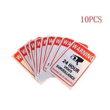 NEW 10pcs/lot Waterproof Sunscreen PVC Home CCTV Video Surveillance Security Camera Alarm Sticker Warning Decal Signs
NEW 10pcs/lot Waterproof Sunscreen PVC Home CCTV Video Surveillance Security Camera Alarm Sticker Warning Decal Signs