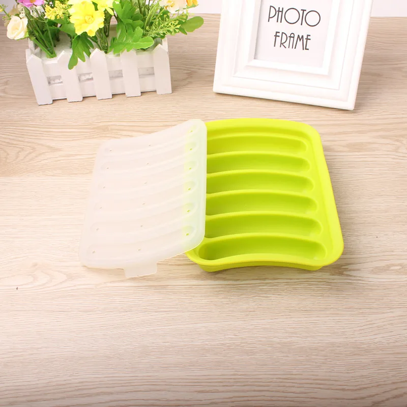 Image Hot dog bun pan Food Grade Silicone DIY Homemade cooking hot dogs Cake Baking Tools Bakery Baking Pastry Mould burnt hot dog