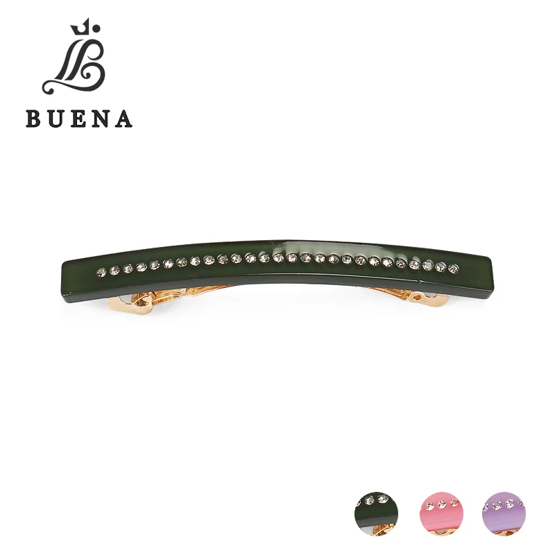 Clip Alexandre adorned with one line of crystals Curved Rectangle French Cellulose Acetate hair barrette NG030
Clip Alexandre adorned with one line of crystals Curved Rectangle French Cellulose Acetate hair barrette NG030