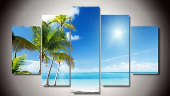 New Arrivals unframed 5 pieces tropical beach paradise canvas Painting Living room decorate poster Modern Home deco oil picture
New Arrivals unframed 5 pieces tropical beach paradise canvas Painting Living room decorate poster Modern Home deco oil picture