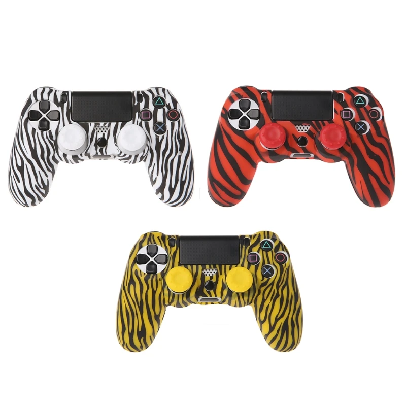 Zebra Stripe Silicone Gamepad Cover Case With 2 Joystick Caps For Playstation 4 PS4 Pro PS4
Zebra Stripe Silicone Gamepad Cover Case With 2 Joystick Caps For Playstation 4 PS4 Pro PS4