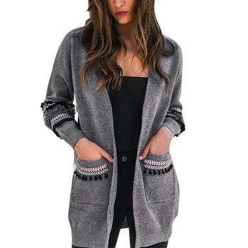 2018 Patchwork Loose Sweater Coat Women Autumn Long Sleeve Warm Outwear Winter Knitting Coat Female Long Cardigan
2018 Patchwork Loose Sweater Coat Women Autumn Long Sleeve Warm Outwear Winter Knitting Coat Female Long Cardigan
