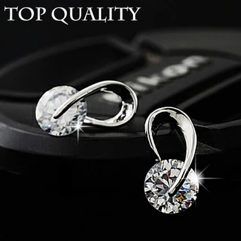 U Shape Silver Color Zircon Crystal Stud Earrings For Women New Brincos Flower Wedding Fashion Jewelry Mujer Best Friend Gift
U Shape Silver Color Zircon Crystal Stud Earrings For Women New Brincos Flower Wedding Fashion Jewelry Mujer Best Friend Gift
