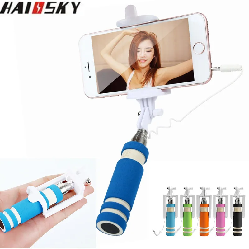 Haissky Universal Wired SelfieSticks Monopod Fold Holder For iPhone 6S 6 Plus 5S Samsung Huawei For Xiaomi Android IOS Phone
Haissky Universal Wired SelfieSticks Monopod Fold Holder For iPhone 6S 6 Plus 5S Samsung Huawei For Xiaomi Android IOS Phone