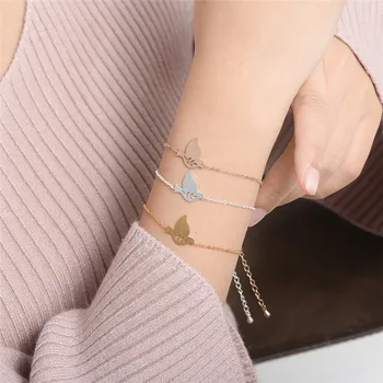 Wholesale Gold Delicate Petite Dove Bracelets For Women Bridesmaid Gift Stainless Steel Charm Aninal Jewelry Bijoux Femme
Wholesale Gold Delicate Petite Dove Bracelets For Women Bridesmaid Gift Stainless Steel Charm Aninal Jewelry Bijoux Femme