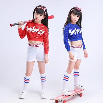 Songyuexia Children's Jazz dress sequins modern hip-hop hip-hop basketball football baby cheerleading Costume
Songyuexia Children's Jazz dress sequins modern hip-hop hip-hop basketball football baby cheerleading Costume