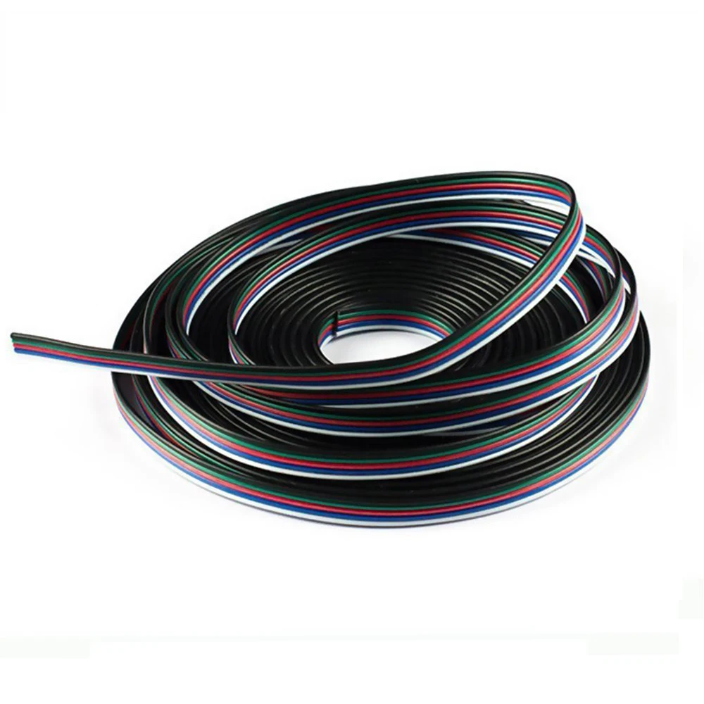 10m RGBW Extension Cable Line Cord Connector 5pin 5 Color Stand Wire for RGBW RGBWW LED strip Ribbon Lamp Tape Lighting
10m RGBW Extension Cable Line Cord Connector 5pin 5 Color Stand Wire for RGBW RGBWW LED strip Ribbon Lamp Tape Lighting