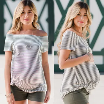 New pregnant women long-sleeved shirt sexy pregnant women strapless striped shirt shirt casual maternity dress
New pregnant women long-sleeved shirt sexy pregnant women strapless striped shirt shirt casual maternity dress