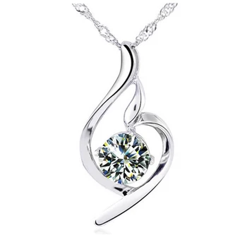 Sterling Silver Necklace Pendant 925 Women Clavicle Zircon Diamond Pendant for Women Jewelry Wedding Present Girlfriend Gift
Sterling Silver Necklace Pendant 925 Women Clavicle Zircon Diamond Pendant for Women Jewelry Wedding Present Girlfriend Gift