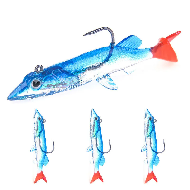 3Pcs/lot Artificial Bass Wobblers Tail Soft Bait Fishing Lures 75mm 6.6g Sea Fishing Pesca Jigging Smell Bait Lure For River
3Pcs/lot Artificial Bass Wobblers Tail Soft Bait Fishing Lures 75mm 6.6g Sea Fishing Pesca Jigging Smell Bait Lure For River