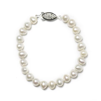 The Kind of Like a Drop of water Pure white long and Smooth 7-8 MM Freshwater Natural pearl Bracelet
The Kind of Like a Drop of water Pure white long and Smooth 7-8 MM Freshwater Natural pearl Bracelet