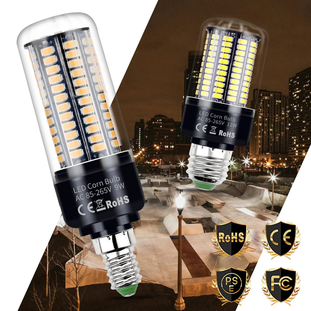 

High Power LED Bulb E27 LED Lamp SMD5736 Corn Bulb AC85-265V Lampada E14 No Flicker LED Light For Home 3.5W 5W 7W 9W 12W 15W 20W