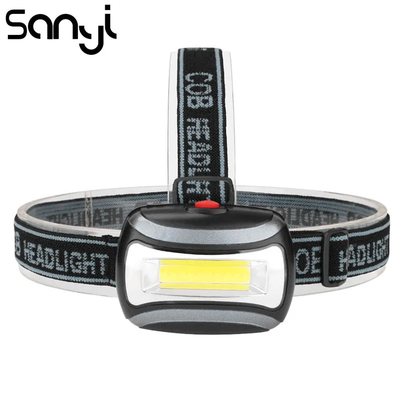 

SANYI Mini Flashlight Head 3 Modes By 3* AAA Battery Headlight Headlamp LED 3800 Lumen Camping Light Torch