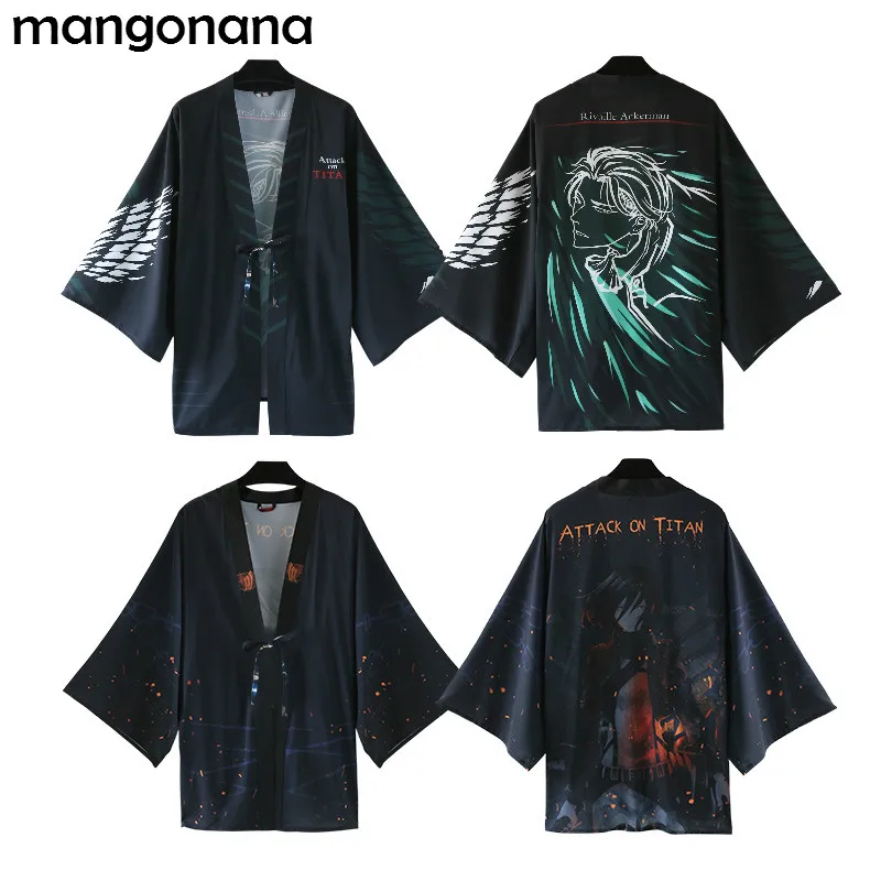 Attack on Titan Mikasa Ackerman /Levi Ackerman Anime Japanese Yukata Haori Kimono Coat Outerwear Tops
Attack on Titan Mikasa Ackerman /Levi Ackerman Anime Japanese Yukata Haori Kimono Coat Outerwear Tops