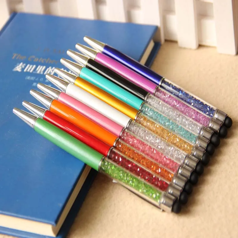 1 Pcs Creative Crystal Pen Diamond Ballpoint Pens Stationery Ballpen Stylus Pen Touch Pen 11 Colors Oily Black Refill 0.7 mm
1 Pcs Creative Crystal Pen Diamond Ballpoint Pens Stationery Ballpen Stylus Pen Touch Pen 11 Colors Oily Black Refill 0.7 mm
