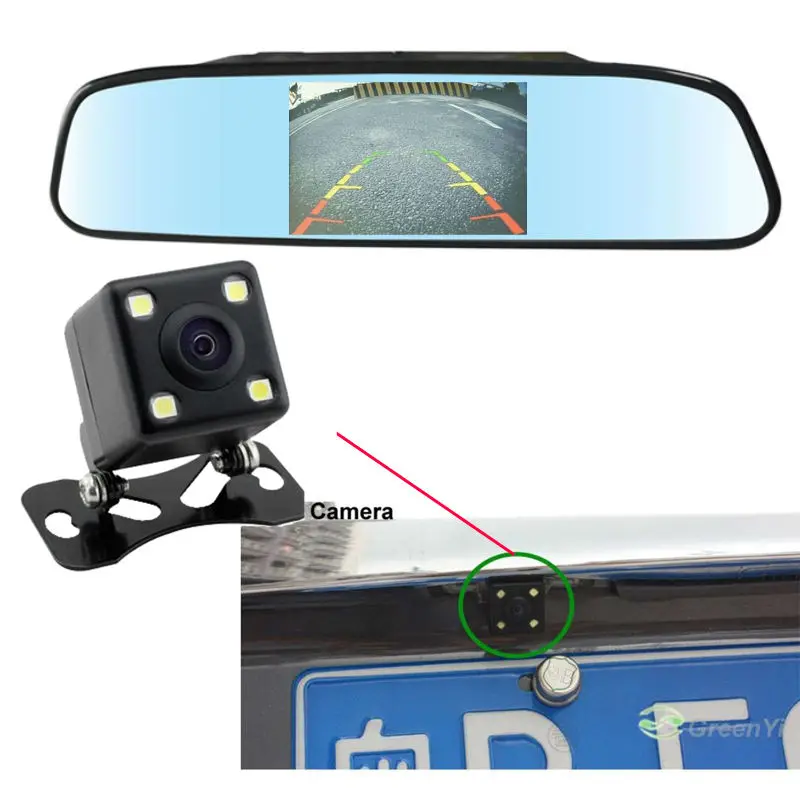 Free Shipping Video Visible Parking Sensor System Waterproof Rear View Camera + 4.3 inch screen Rear View Mirror Monitor
Free Shipping Video Visible Parking Sensor System Waterproof Rear View Camera + 4.3 inch screen Rear View Mirror Monitor