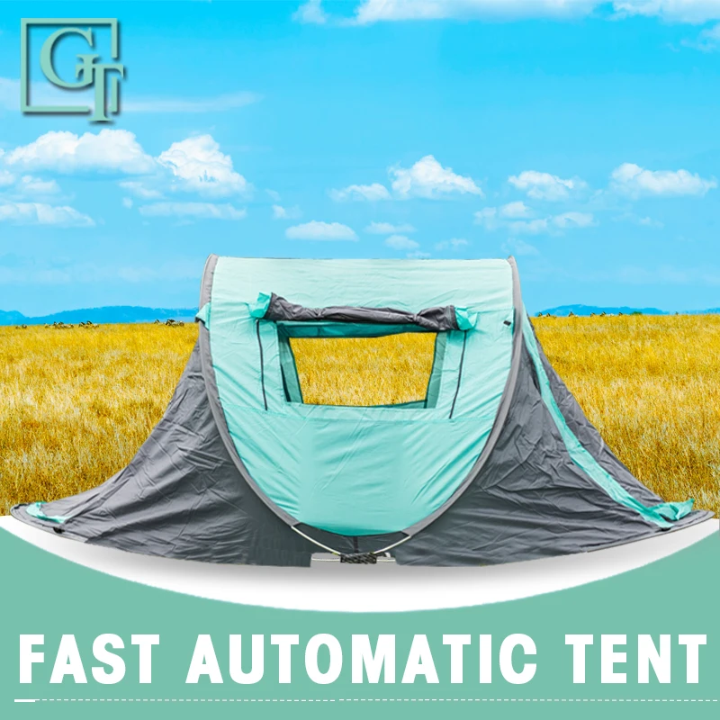 GT Large space wide 2-3-4persons pop up Spring camping tent outdoor tent automatic quick open beach tent for Camping Party TF-14
GT Large space wide 2-3-4persons pop up Spring camping tent outdoor tent automatic quick open beach tent for Camping Party TF-14