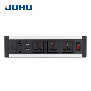 JOHO Desktop Sockets 3 Sockets 2 RJ45 Dual USB Charger Switch Universal Tabletop Socket for Computers Desktop Data Cable
JOHO Desktop Sockets 3 Sockets 2 RJ45 Dual USB Charger Switch Universal Tabletop Socket for Computers Desktop Data Cable