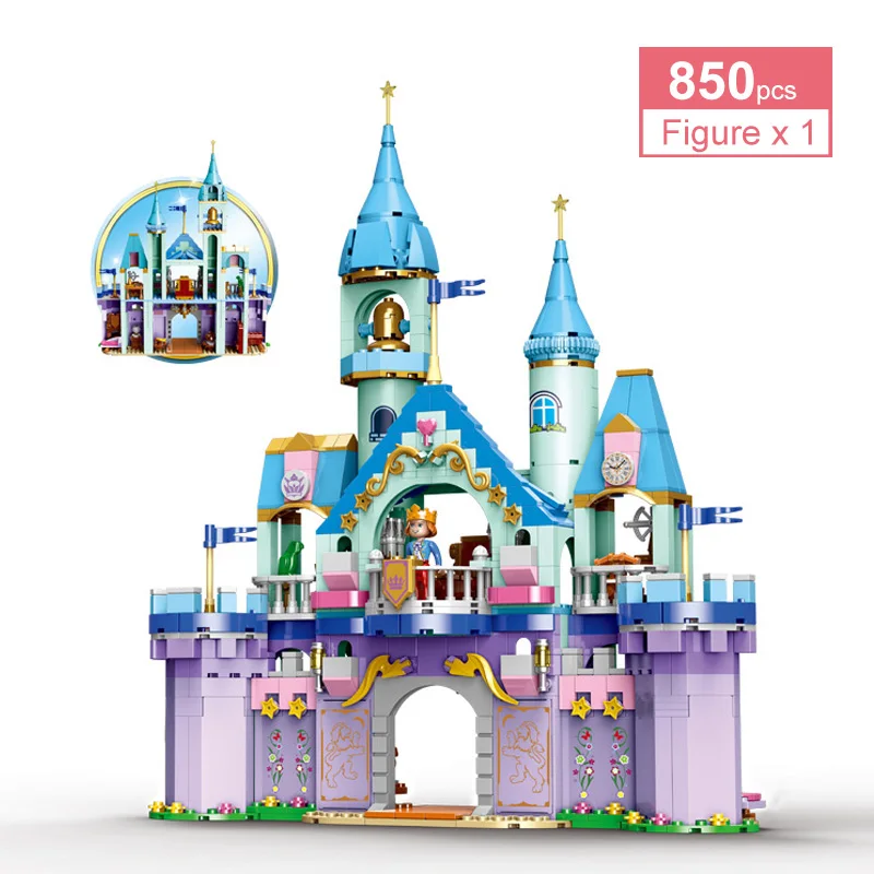 873pcs Cinderella Romantic Prince Castle Girl Friend Series Building Blocks Toy Educational Bricks Toys for Children Girl Gifts
873pcs Cinderella Romantic Prince Castle Girl Friend Series Building Blocks Toy Educational Bricks Toys for Children Girl Gifts