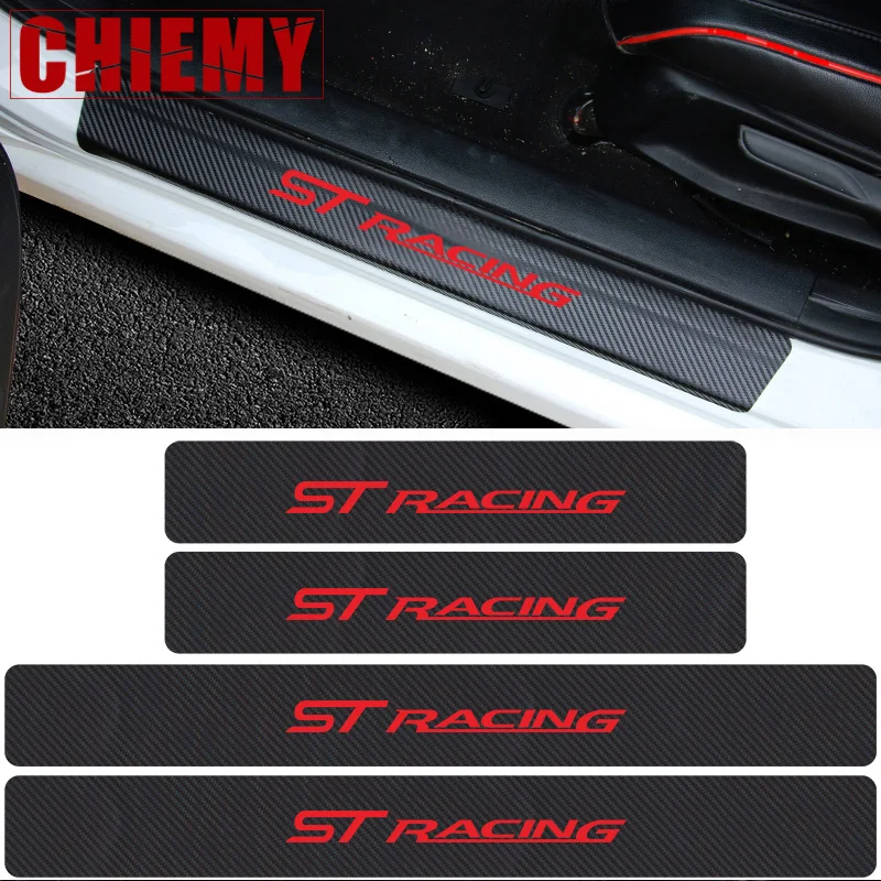 Car Carbon Fibre Door Sill Protector Stickers 4pcs ST RACING car Sticker for FORD FOCUS 3 Mondeo Fiesta Kuga MK2 MK3
Car Carbon Fibre Door Sill Protector Stickers 4pcs ST RACING car Sticker for FORD FOCUS 3 Mondeo Fiesta Kuga MK2 MK3