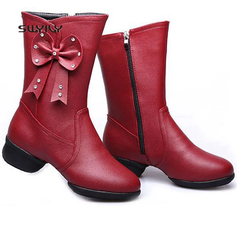 SWYIVY Ankle Boots Woman Sport Dance Shoes Genuine Leather 2019 New Boots Autumn Shoes Women Wedge Platform Modern Dance Shoe
SWYIVY Ankle Boots Woman Sport Dance Shoes Genuine Leather 2019 New Boots Autumn Shoes Women Wedge Platform Modern Dance Shoe