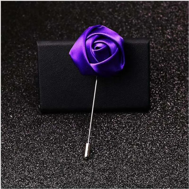 Purple Silk Flower Best Man Groom Boutonniere Silk Satin Rose Flower buttonhole Wedding Party Prom Man Suit Corsage Pin Brooch
Purple Silk Flower Best Man Groom Boutonniere Silk Satin Rose Flower buttonhole Wedding Party Prom Man Suit Corsage Pin Brooch