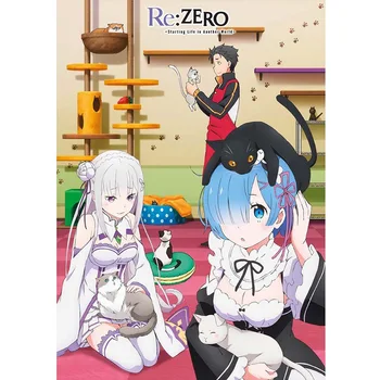 Japanese Anime RE: ZERO-Starting Life in Another World Ram Rem Scroll Painting Canvas Poster Wall Hanging Poster
Japanese Anime RE: ZERO-Starting Life in Another World Ram Rem Scroll Painting Canvas Poster Wall Hanging Poster