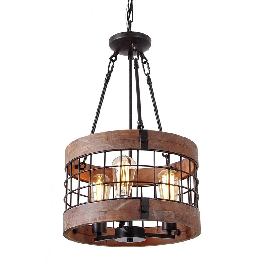 Anmytek Round Wooden pendant lights Metal lighting for living room graden hotel hall bedroom Decorative hanging light Fixtures
Anmytek Round Wooden pendant lights Metal lighting for living room graden hotel hall bedroom Decorative hanging light Fixtures