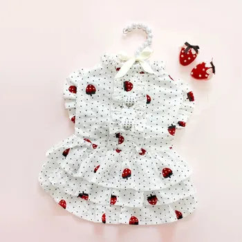 Pets Products Puppy Dogs Clothes Summer Fashion Strawberry Cute Dresses For Small Dogs Yorshire Teddy
Pets Products Puppy Dogs Clothes Summer Fashion Strawberry Cute Dresses For Small Dogs Yorshire Teddy